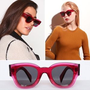 RARE CELINE Pink Fuchsia ‘Zoe’ CL41446 Sunglasses